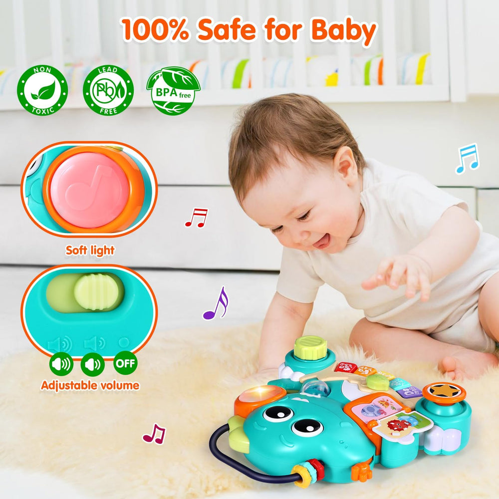 WITALENT compact handle dinosaur toy, easy to carry on trips.