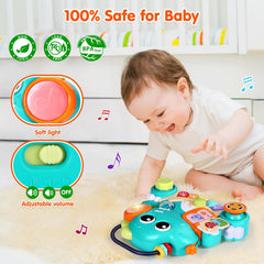 WITALENT compact handle dinosaur toy, easy to carry on trips.