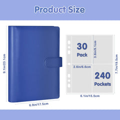WITHYU binder waterproof and dustproof sleeves protect cards