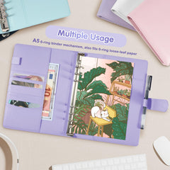 WITHYU compact A5 binder size fits easily in bags.