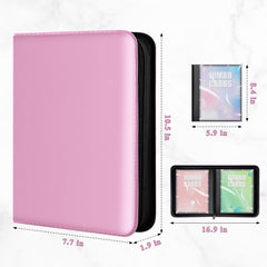 Interior shows 60 pockets for organizing jumbo cards securely.