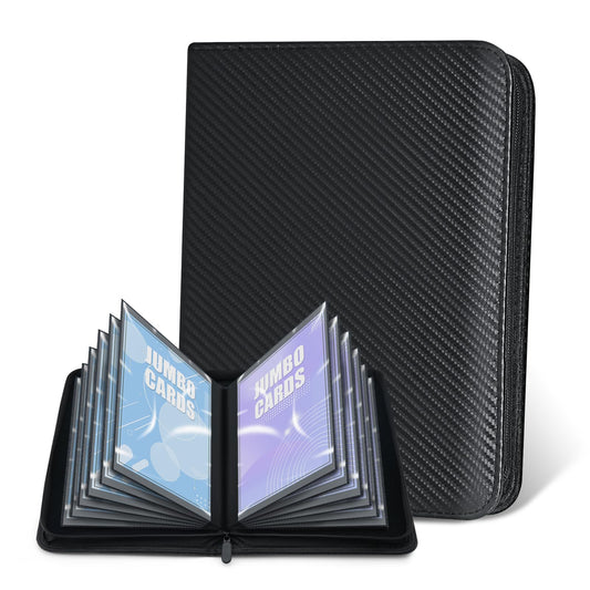 WITHYU jumbo card binder cover shows premium PU leather protection for cards