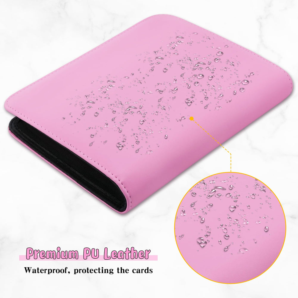 Pink WITHYU Jumbo Card Binder offers stylish, display-ready storage for collectors.