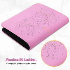 Pink WITHYU Jumbo Card Binder offers stylish, display-ready storage for collectors.