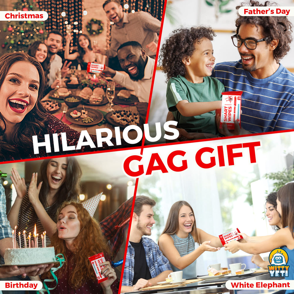 Witty Yeti gag gift pack shown as a humorous party prop