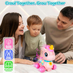 WixbFyn unicorn toy features rounded edges for safe play