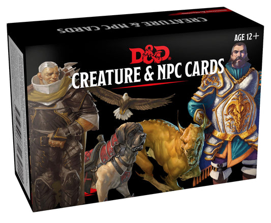 Wizards of the Coast D&D Spellbook Cards front view with NPC stats and art for fast reference