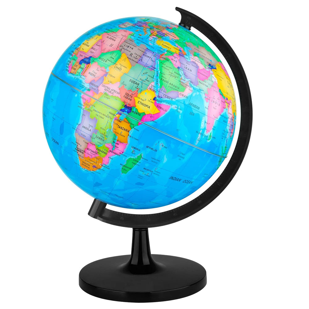Wizdar 10-inch globe assembly kit for hands-on geography learning.