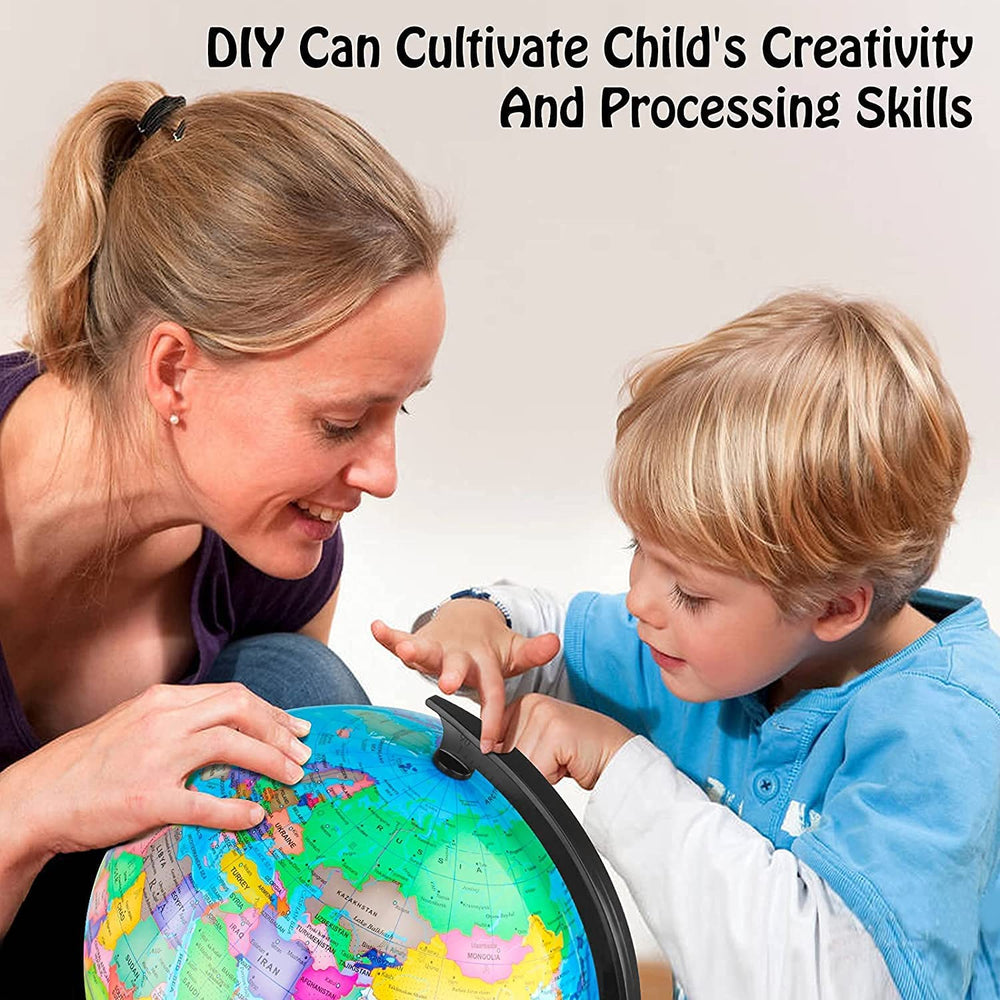 Wizdar large-size globe as a decorative educational focal point.