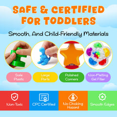 WIZZLY bolts and holes activity aids color-based matching