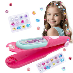 WJASI Hair Gem Stamper Kit front view shows easy sparkle for party-ready looks.