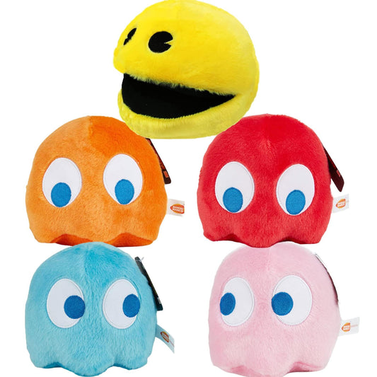 WjcnPac-Man ghost blue 6-inch plush, soft and kid-friendly for play