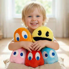WjcnPac-Man ghost yellow 6-inch plush brightens tables and photos