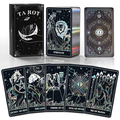 WJPC silver-edge tarot cards with premium feel for readings.