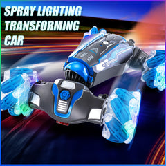 WJWMIRC blue gift-ready stunt car ideal for birthdays and holidays.