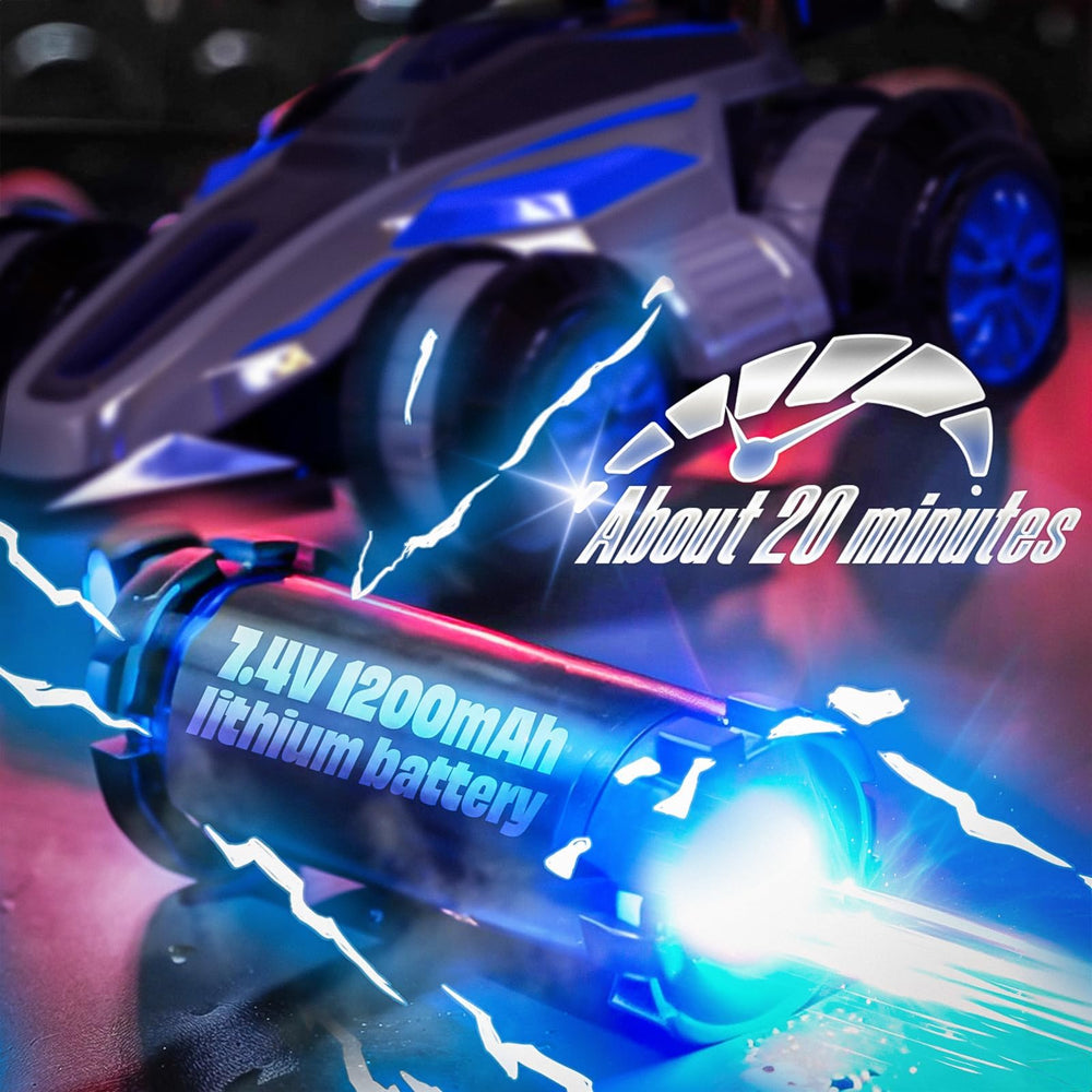 WJWMIRC remote-control car in indoor living room setup for casual play.