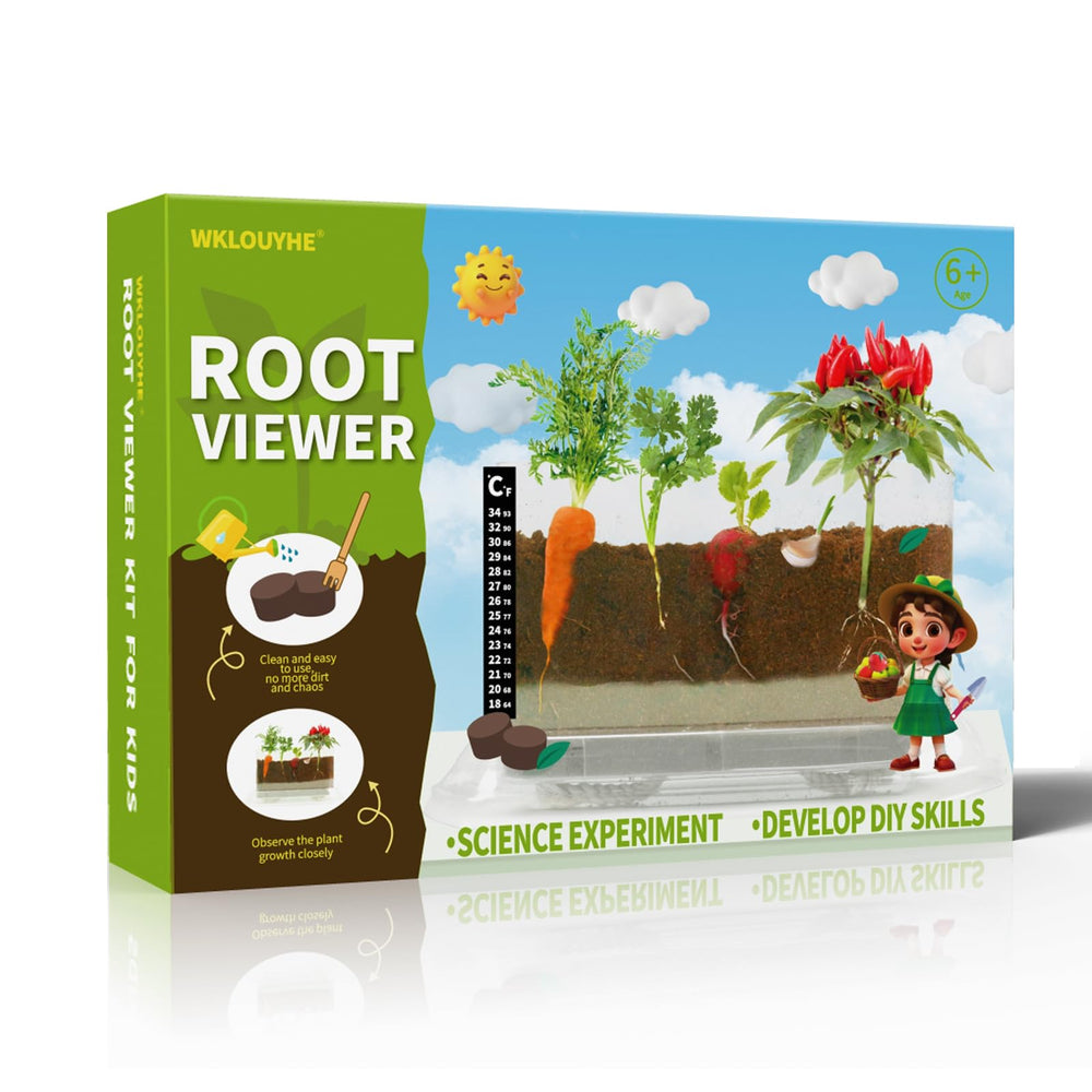 WKLOUYHE Root Viewer Kit with a transparent window for close-up root observation.