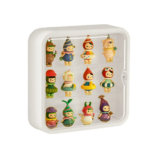 WMM Clear Display Case for Figures, wall-mounted, showcases collectibles with crystal-clear visibility