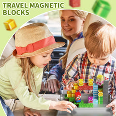 Creative patterns with WMXDU blocks inspire STEM-friendly play.