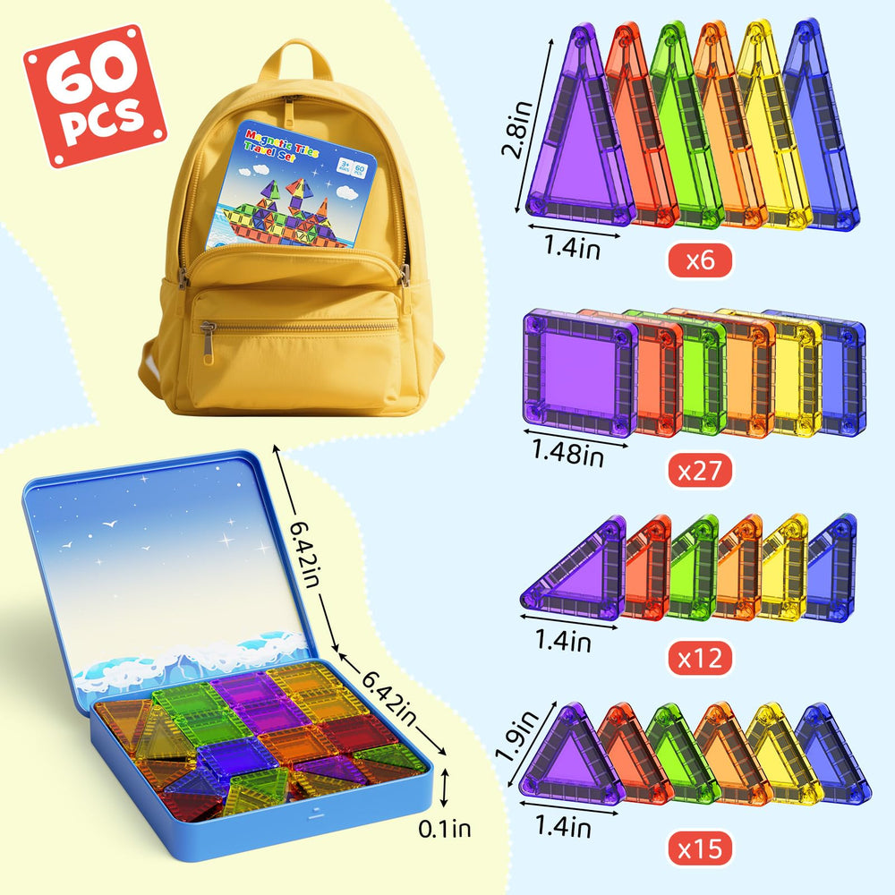 WMXDU sensory magnetic toys in colors and shapes for early learning