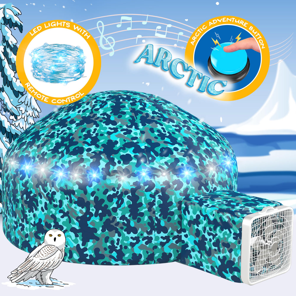 W&O Arctic Camo Aerodome with LED lights for magical nighttime play