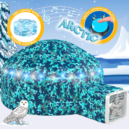 W&O Arctic Camo Aerodome with LED lights for magical nighttime play