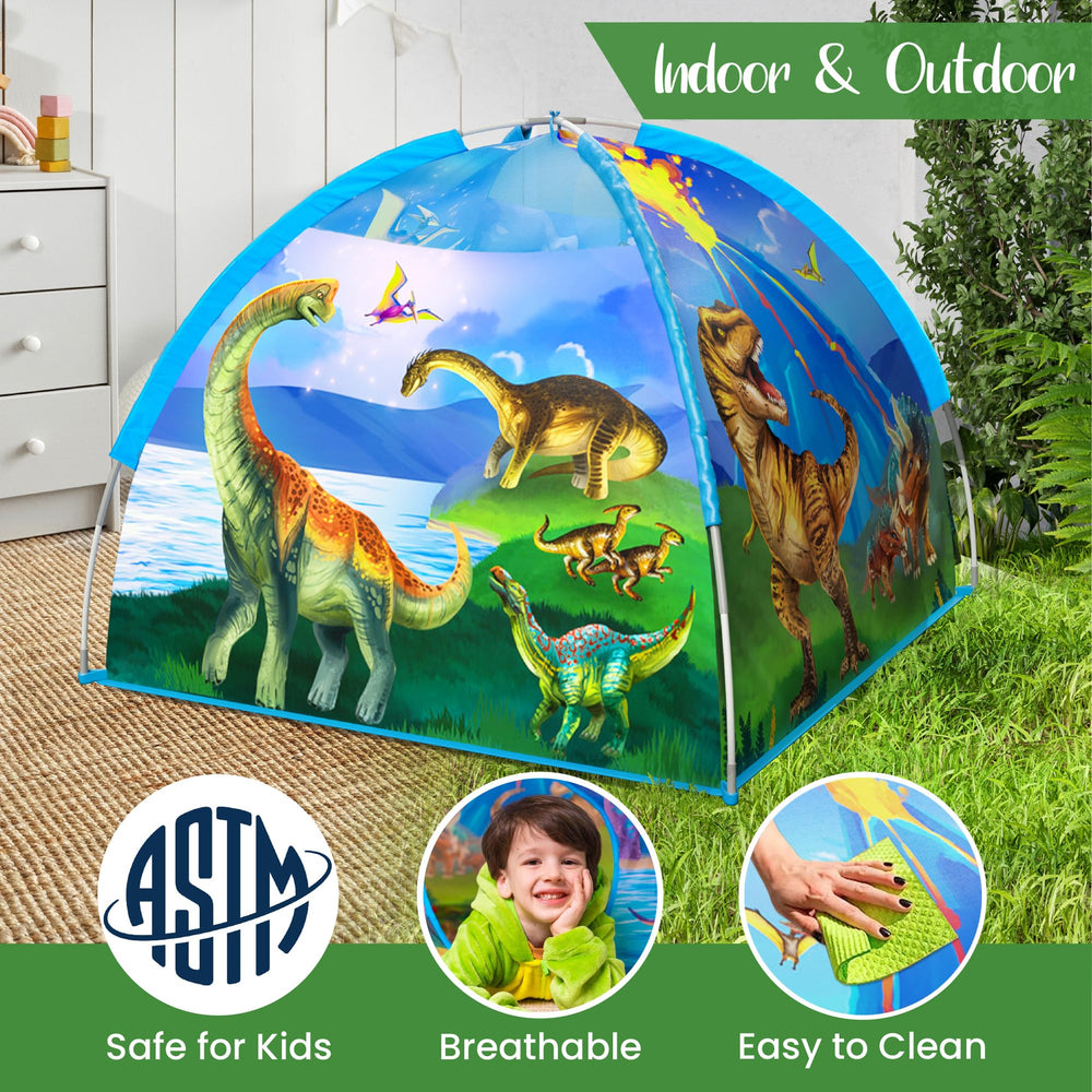 W&O Easy setup and cleanup make Dino Paradise a practical play space