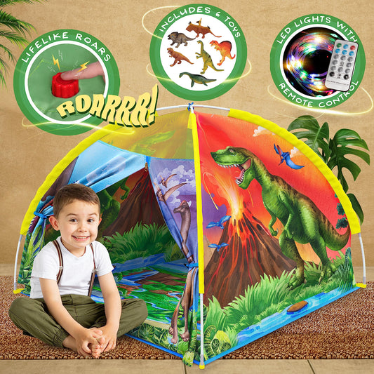 W&O Dino Super Dome with Roar Button for imaginative play and six sounds