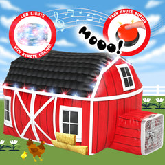 W&O Farmhouse Barn Aerodome with LED lights for magical indoor play