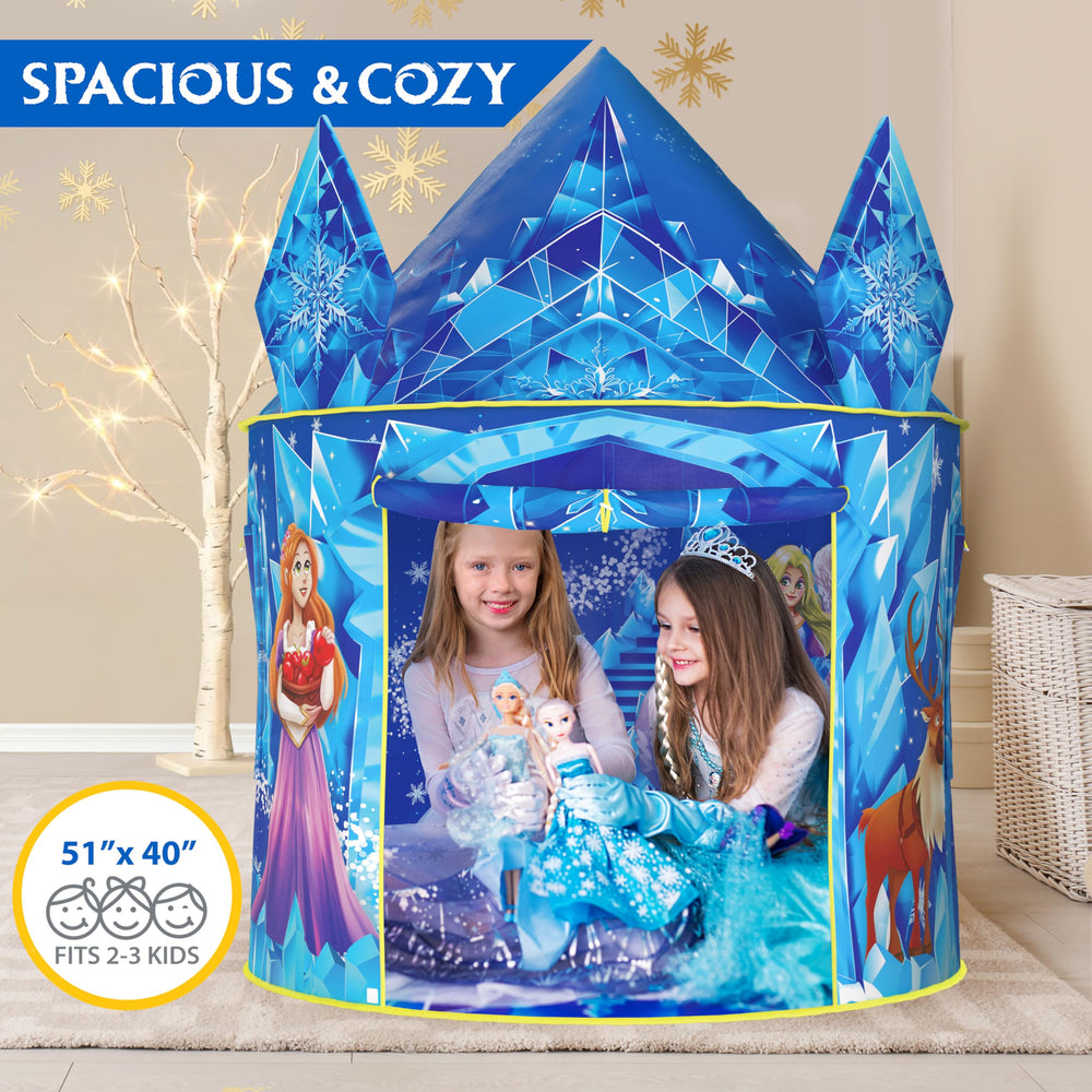 W&O Frozen Princess Tent measures 51 by 40 inches for cozy spaces