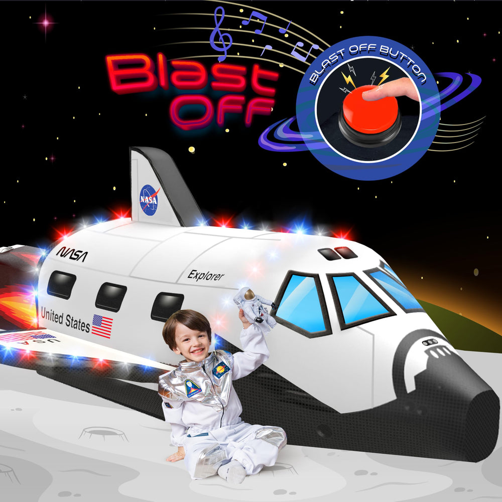 W&O Space Explorer Aerodome with LED lights brightens indoor playtime