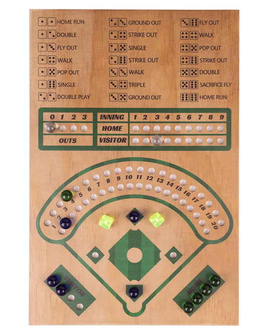 WodGod Baseball Board Game field-design board for realistic play on family game nights.