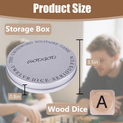 WodGod Crossword Dice Storage Box keeps dice organized on the go