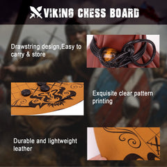 WodGod Hnefatafl wooden pieces offer durable, smooth moves.