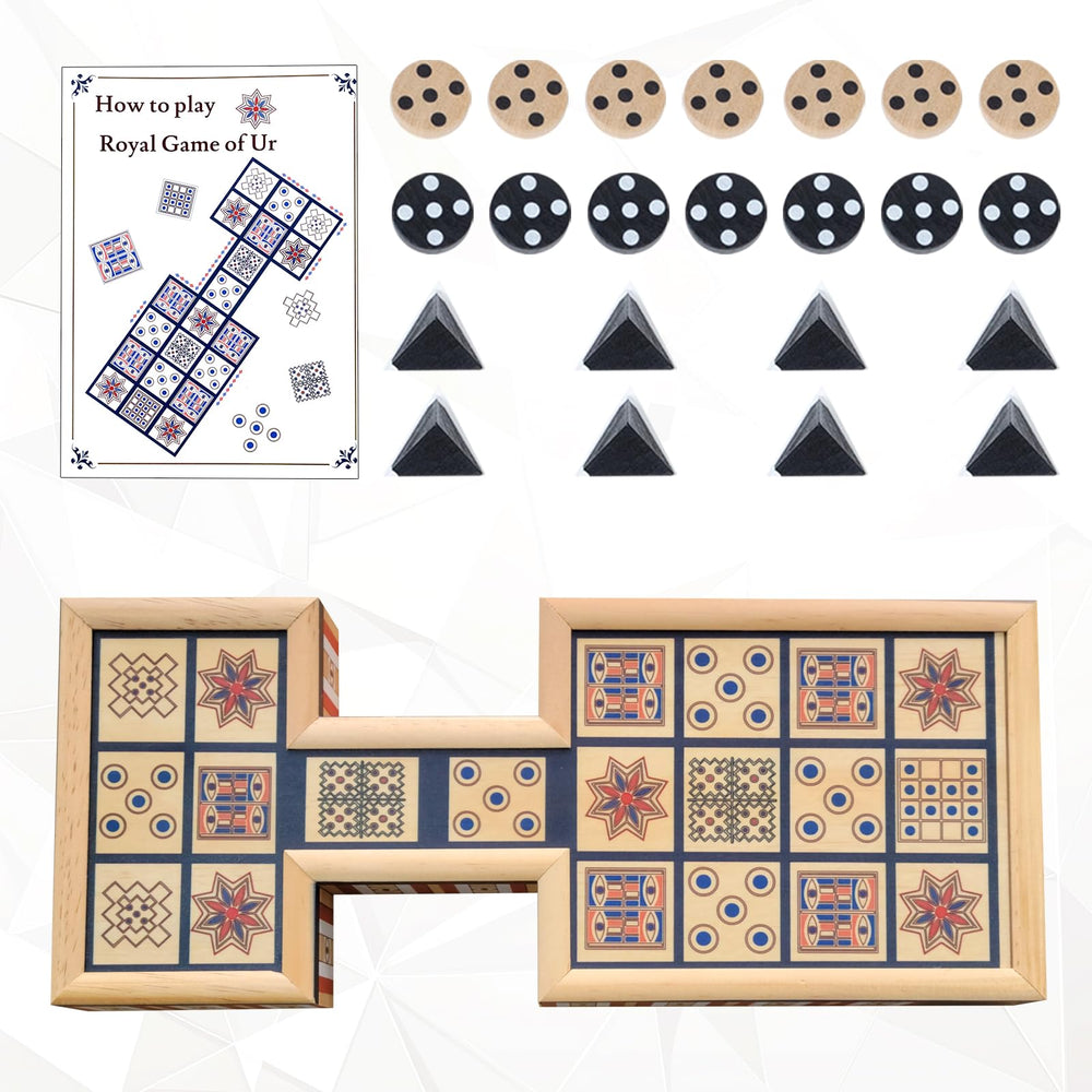 WodGod Royal Game of UR includes 14 playing pieces for two players