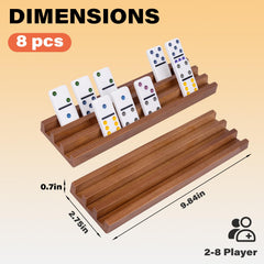 WodGod wooden domino trays with smooth finish and grip