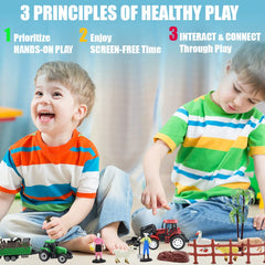 WODMAZ storage case keeps all farm playset pieces organized and portable.