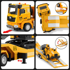WOHEIHEI excavator on a 360-degree rotation for interactive digging action.