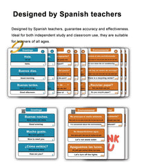 Woifish flash cards feature large font for easy reading by beginners.