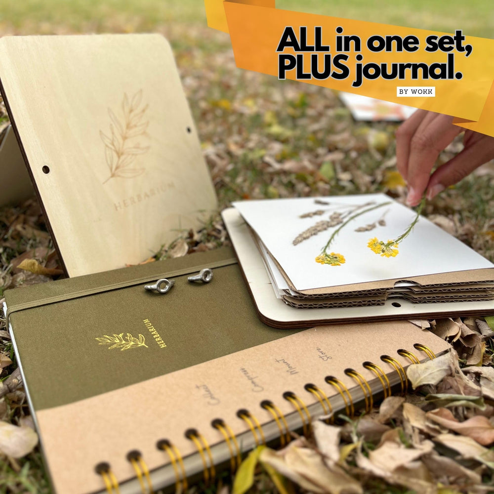 WOKK compact flower press for on-the-go crafting.