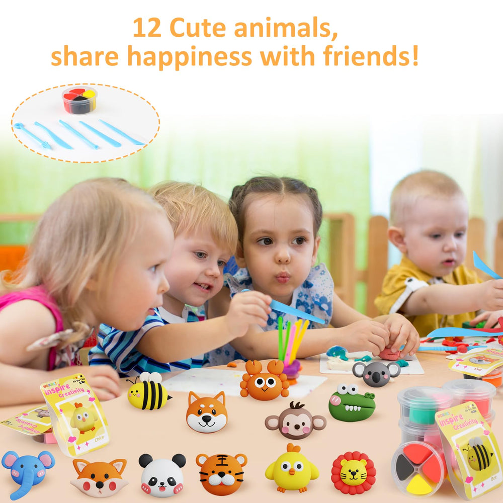 WOKWCI original animal designs for simple, fun sculpting projects.