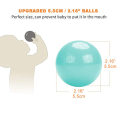 Wonder Space Soft Pit Balls BPA-free material for safe, odor-free playtime.