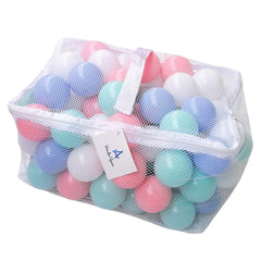 Wonder Space soft pit balls in pastel colors for safe toddler play.