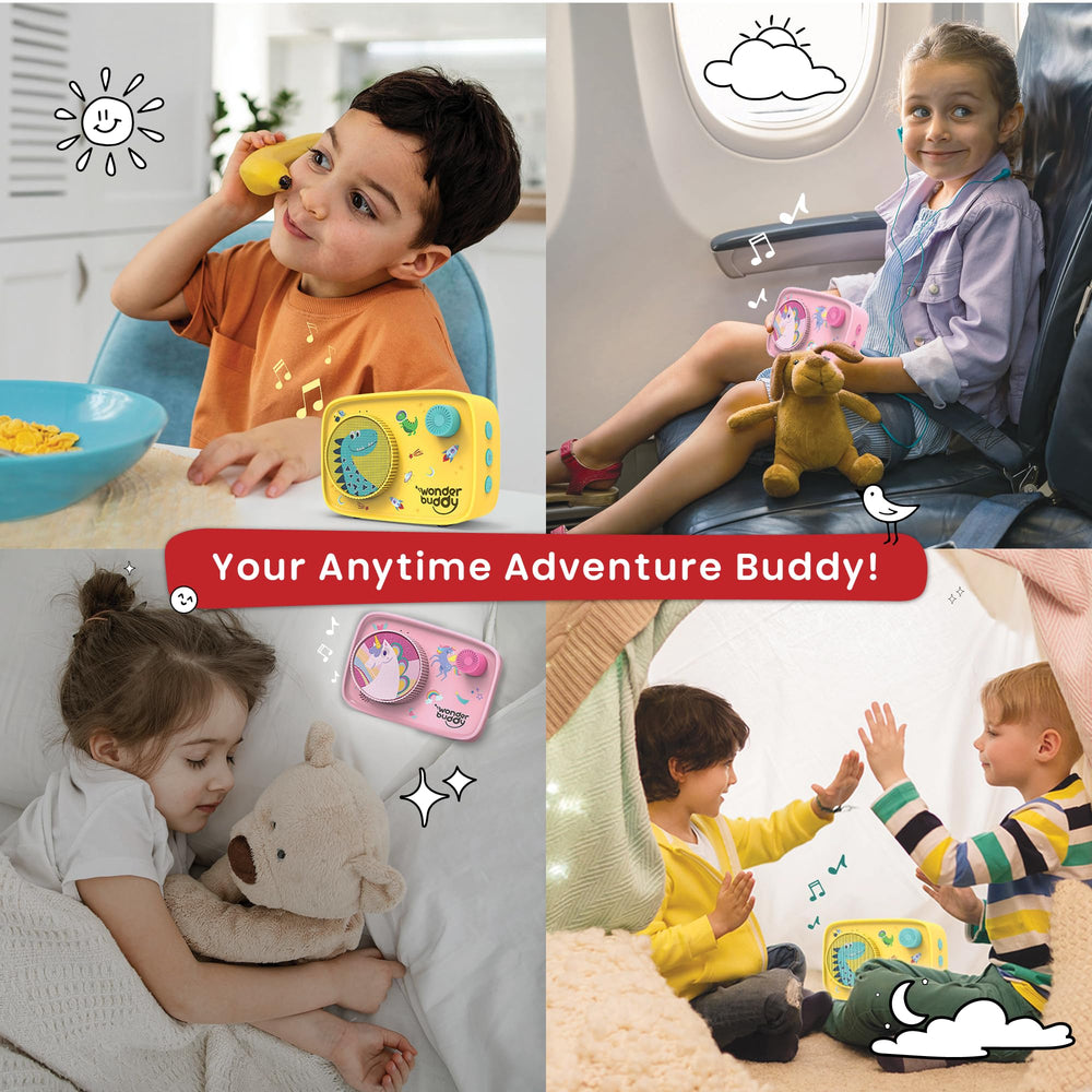 WonderBuddy Writing Journal and Cue Cards support story-building and vocabulary learning.