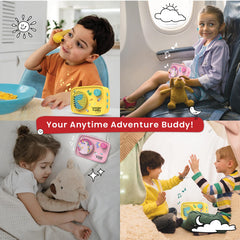 WonderBuddy Writing Journal and Cue Cards support story-building and vocabulary learning.