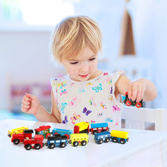 Wondertoys compatible tracks and brands ensure easy expansion on a table.