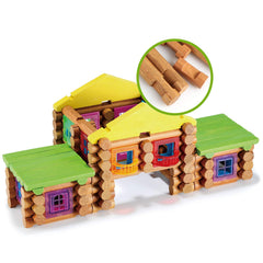 Wondertoys imagination-stimulating play encourages collaborative building with family.