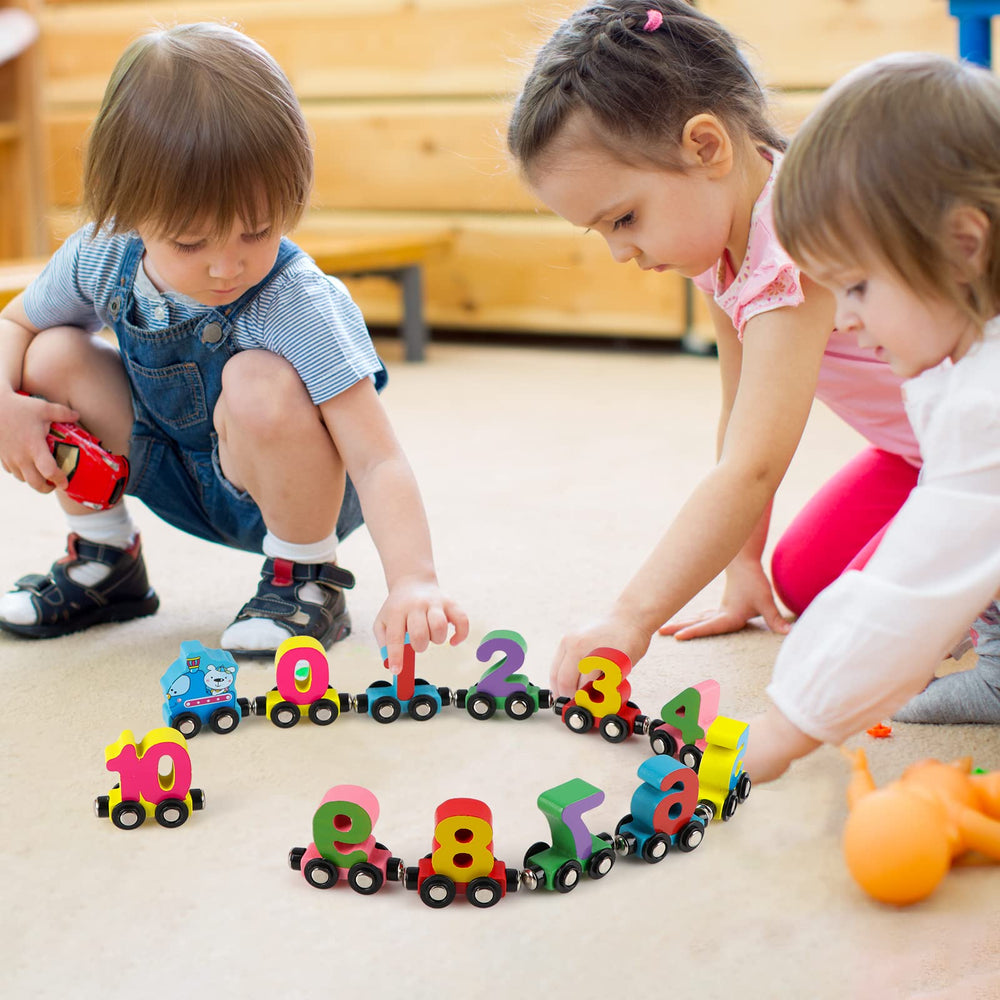 Wondertoys number train car 7 compatible with major track systems