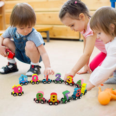 Wondertoys number train car 7 compatible with major track systems