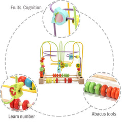 Wondertoys suction coaster track beads slide for fine motor practice